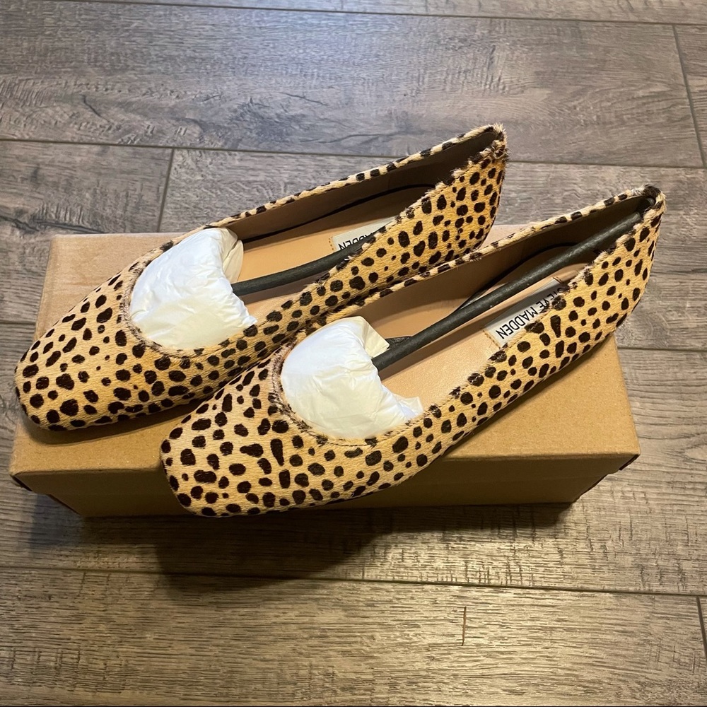 Steve Madden Cheetah Print Flats 6m - image 1